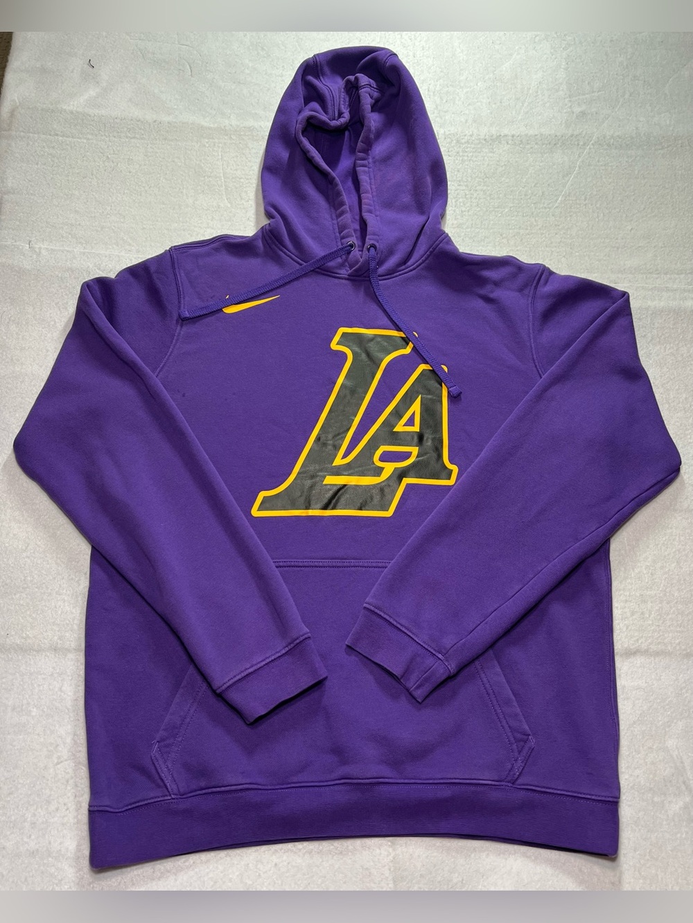 Nike Men’s NBA Los Angeles Lakers City Edition Pullover Hoodie, Purple,Large
